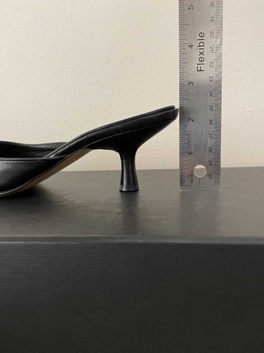 CHANEL Leather Kitten Heels Slip On - Picture 6 of 16